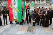 حضورمدیركل دامپزشكی استان قم درمراسم عطرافشانی قبورشهداء