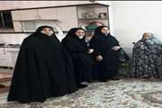 دیدارمشاورامور بانوان اداره کل دامپزشکی استان قم  با خانواده جانباز سرکار خانم صراف